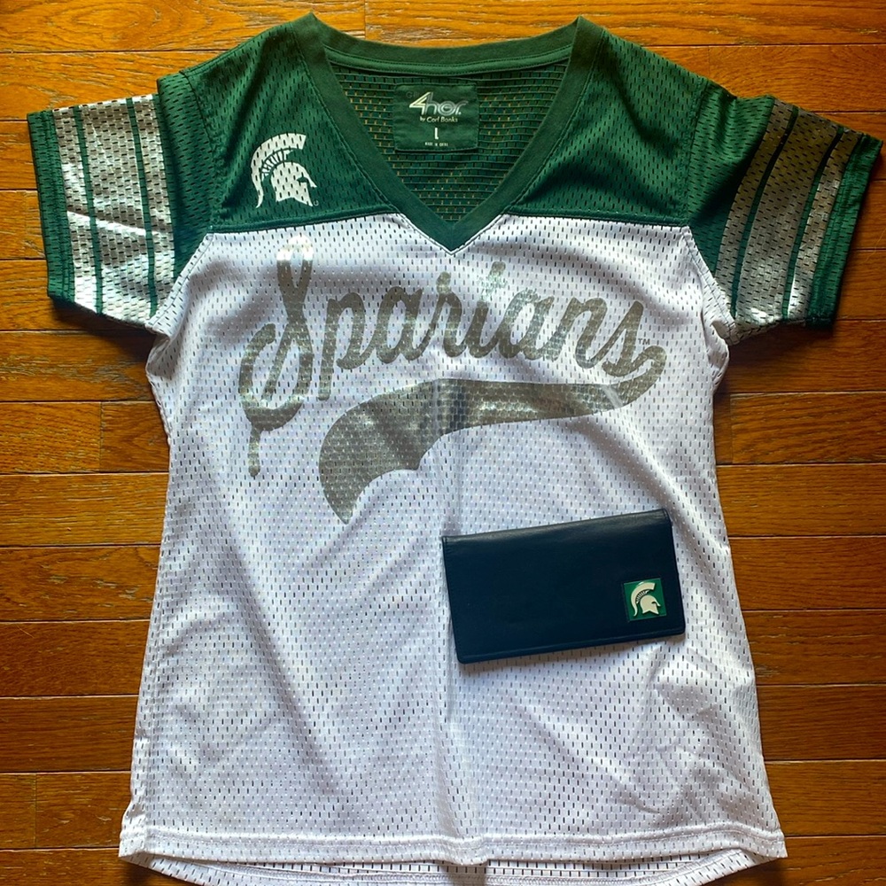 Michigan State Cute Jersey Top Lg